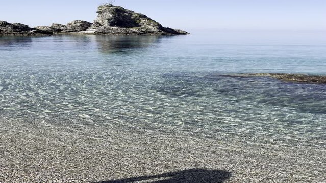 Mare della costa viola calabrese zona ulivarella di palmi 