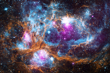 Cosmos, Universe, Cosmic Winter Wonderland, NASA - obrazy, fototapety, plakaty