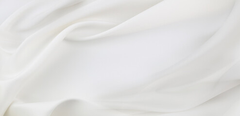 White silk fabric