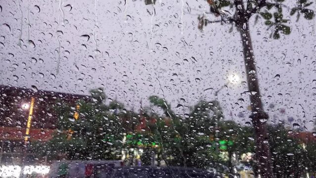 rain drops on the window