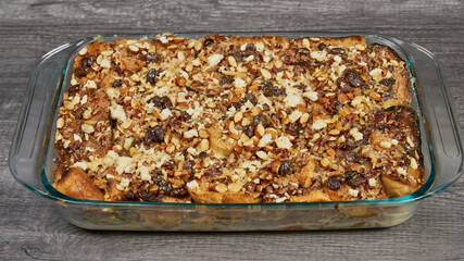 Capirotada de semana santa a traditional mexican bread