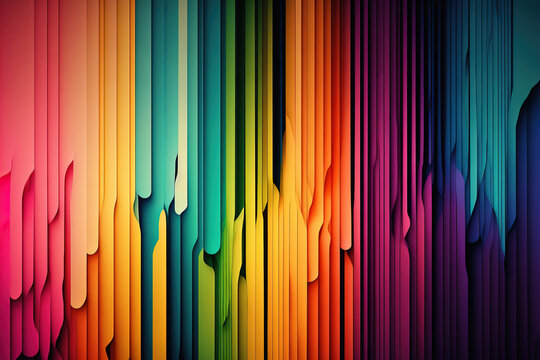 Abstract color drops with rainbow colors