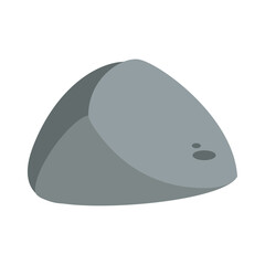 Isolated colored stone sketch icon Vector