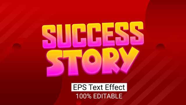 Text Effect, 3d Text Effect, Typography, Letters, Success Story