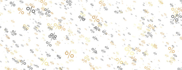 percent shopping digital in hand 3d.