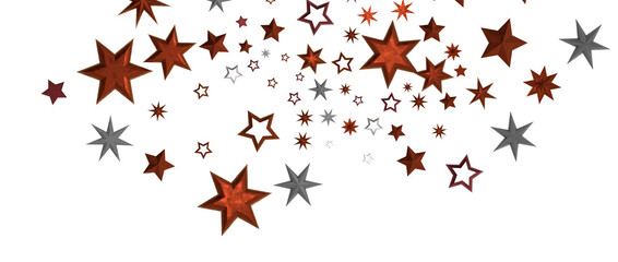 stars background, sparkle lights confetti falling. magic shining Flying christmas stars on night