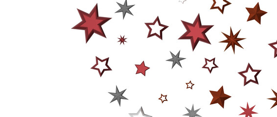 stars background, sparkle lights confetti falling. magic shining Flying christmas stars on night