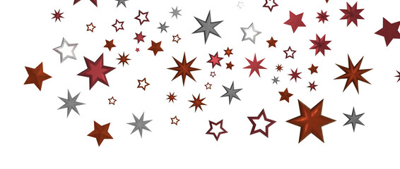 stars background, sparkle lights confetti falling. magic shining Flying christmas stars on night