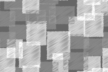 Grey and White Hatched Rectangles Seamless Background