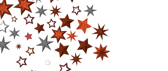 stars background, sparkle lights confetti falling. magic shining Flying christmas stars on night