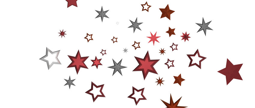 stars background, sparkle lights confetti falling. magic shining Flying christmas stars on night