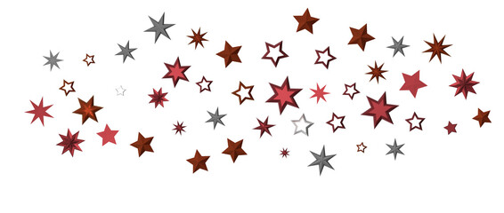 stars background, sparkle lights confetti falling. magic shining Flying christmas stars on night