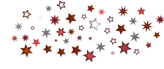 stars background, sparkle lights confetti falling. magic shining Flying christmas stars on night
