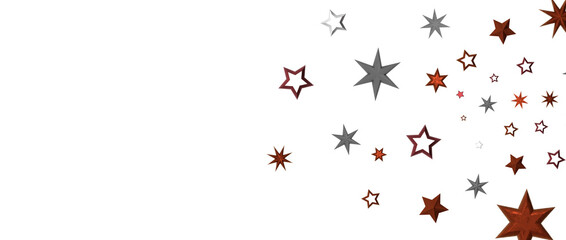 stars background, sparkle lights confetti falling. magic shining Flying christmas stars on night