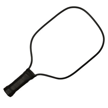 Pickleball paddle for playing pickleball isolated on transparent background.