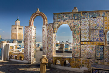 Traditional rooftop in Tunis, Tunisia