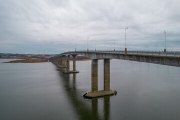 The Perth Amboy bridge crossing over the Raritan river