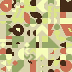 set of shapes Bauhaus graphic 