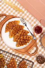 Croffle on the plate