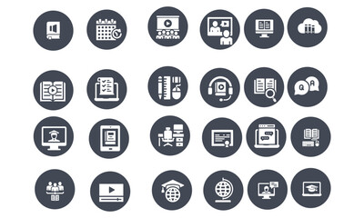 Online Education icons vector design 