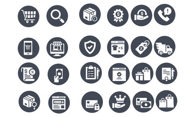 Online Marketplace icons vector design 