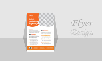 Business flyer template for corporate company Premium Vector, Geometric polygon shape flyer, Premium Vector flyer, Business flyer design, modern business flyer template, abstract business flyer.