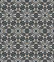 Geometric pattern. Seamless vector background. Ethnic graphic design.