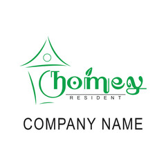 Homey lettering logo for a housing or residence.