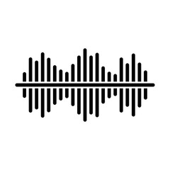 Sound Wave Icon Logo Design Vector Template Illustration Sign And Symbol Pixels Perfect