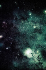 Plakat Abstract space nebula backgrounds. IA technology