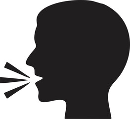 silhouette of a person talking png