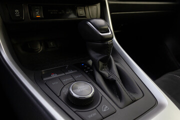 Obraz na płótnie Canvas Gear shifter. Automatic transmission, side view. 