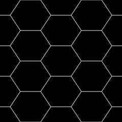 Seamless mosaic pattern. Hexagons ornament. Grid background. Ancient ethnic motif. Geometric grate wallpaper. Parquet backdrop. Digital paper, textile print. Honeycomb vector illustration