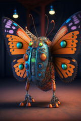 Futuristic Robot Butterfly 