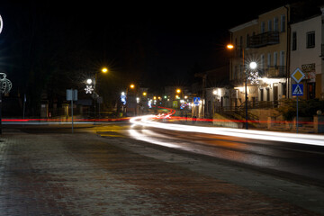 Fototapeta na wymiar Ulica nocą