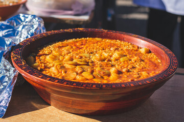 Celebrating the Amazing new year with traditional berber dish Berkoukes