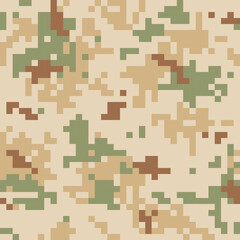 Camouflage military pixel