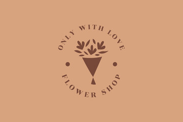 Logo Love Flower Shop