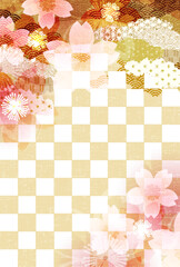 桜　春　和柄　背景