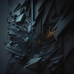 abstract 3d dark background futuristic ai