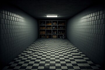 illustration ,storage room,image generated by AI