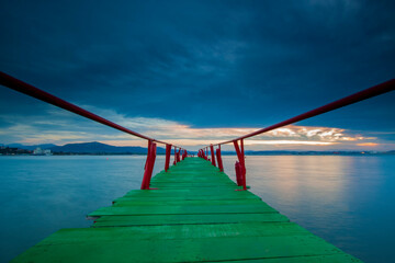Pier. Somo beach. Cantabria