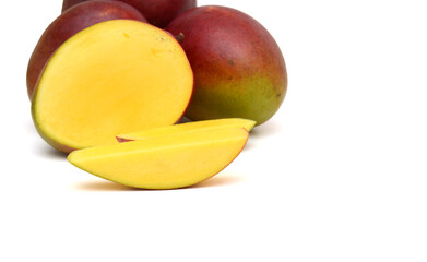Mango fruits isolated on white background