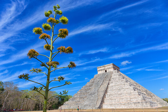 Mayan pyramid of Kukulcan in Chichen Itza, Mexico