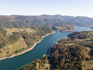 Naklejka premium view of lake