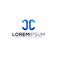 logo letter C modern colorful gradient