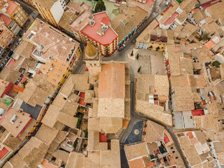 Villena city aerial view (Alicante)