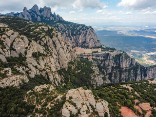 Montserrat mountain range near Barcelona, Spain