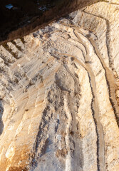 Stone quarry aerial drone view
