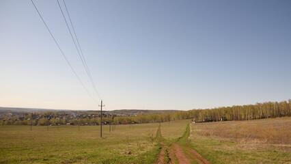landscape in the morning